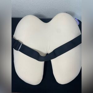 C CUSHION LAB Extra Dense Lumbar Pillow - Patented Ergonomic Beige